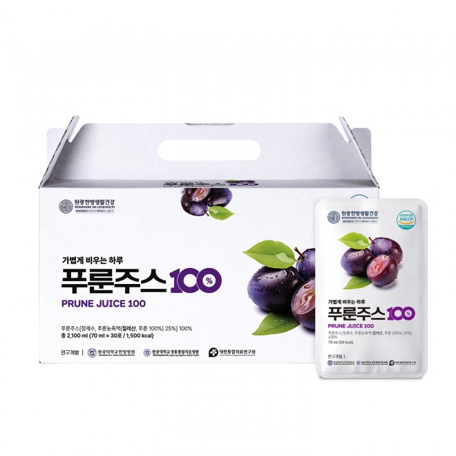 [원광한방생활건강/원광헬스케어] 가볍게 비우는 하루 푸룬주스 100% 30포