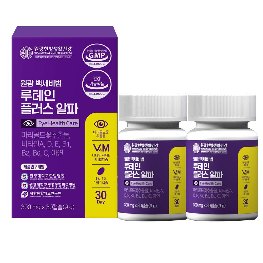 원광한방생활건강 백세비법 루테인 플러스 알파 30캡슐